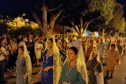 Mantilla en el cortejo de Porta Coeli.