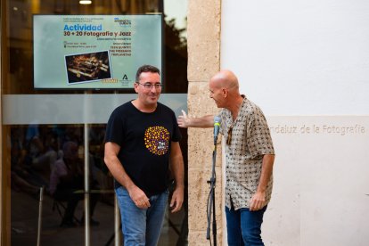 Pablo Mazuecos, director de Clasijazz, y Juan María Rodríguez, director del CAF.