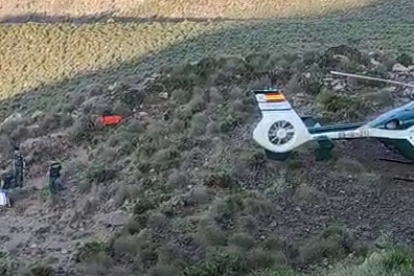 Despliegue de la Guardia Civil en la zona.