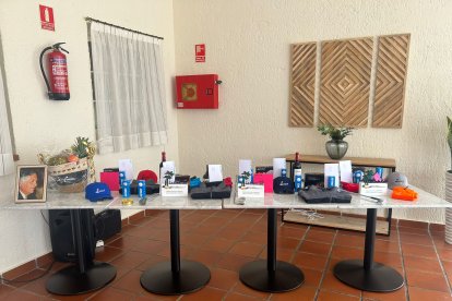 Los premios para los vencedores.