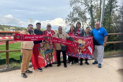 Estrada, Moha, Pancho, Cloti, Alba, Paula, Riki y Pepe viajaron en furgoneta a Girona.