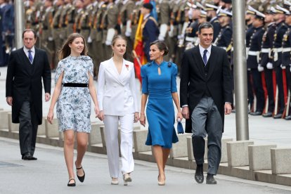 La Familia Real llega al acto.