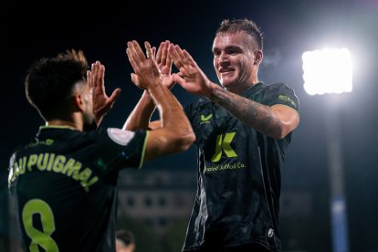 Milovanovic celebra su gol.