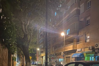 Efectos del temporal de viento en el barrio de San Luis.