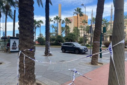 La borrasca se dejó notar bastante en la capital.