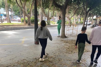 La borrasca se dejó notar bastante en la capital.