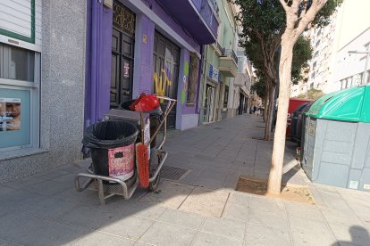 La borrasca se dejó notar bastante en la capital.