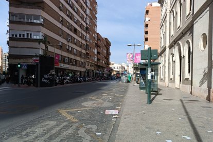 La borrasca se dejó notar bastante en la capital.