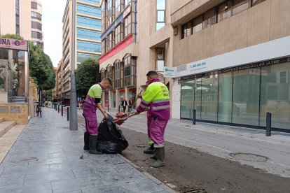 La borrasca se dejó notar bastante en la capital.