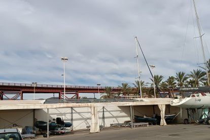 La borrasca se dejó notar bastante en la capital.