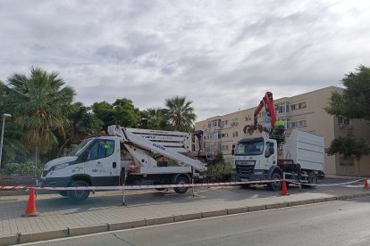 La borrasca se dejó notar bastante en la capital.