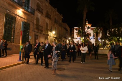 La comitiva de festejos inauguró el recinto ferial el pasado jueves.