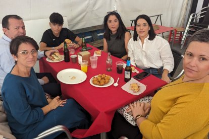 Los trabajadores de Gipecer disfrutaron de la feria.