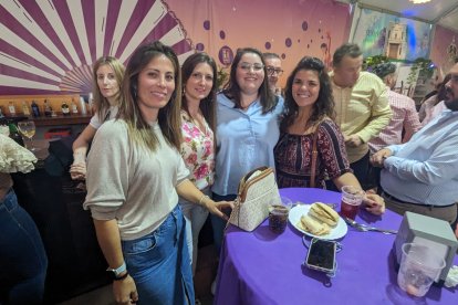 Priscila, Isabel, María y Samantha