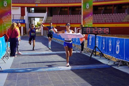 La llegada a meta de Johana Ordoñez.