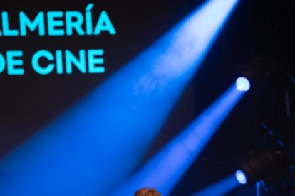 Nathalie Poza, tras recoger el premio honorífico Almería, Tierra de Cine.