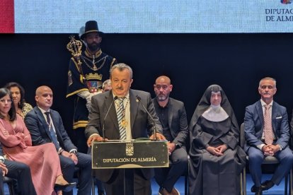 El alcalde de Pulpi Juan Pedro García ha dedicado unas palabras a los asistentes como anfitrión del acto