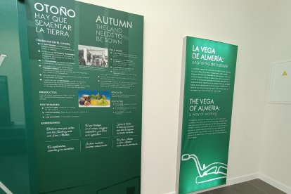 Musealización ya colocada en el interior del edificio
