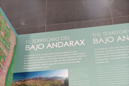 Musealización ya colocada en el interior del edificio