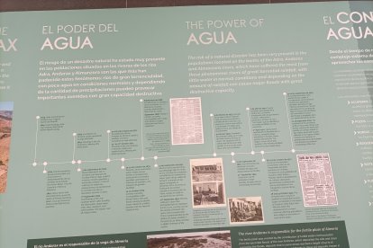 Musealización ya colocada en el interior del edificio