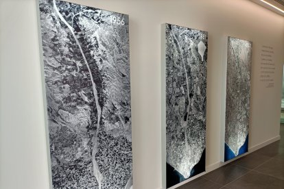 Musealización ya colocada en el interior del edificio