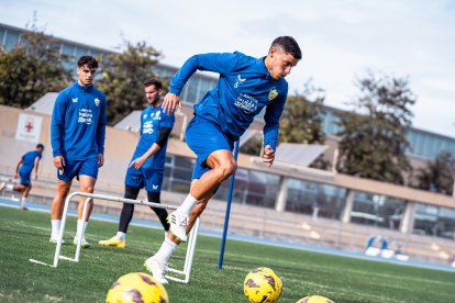 Lucas Robertone fue el capitán rojiblanco frente al Getafe.