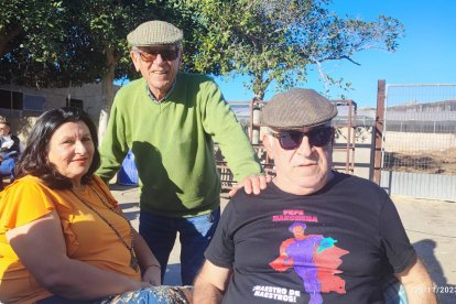 Paco Ramón, con Lola de Quero y El Niño de las Cuevas.