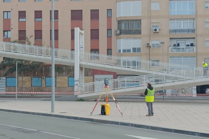 La pasarela se instaló en 1984.