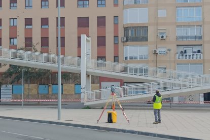 Operarios en la zona.