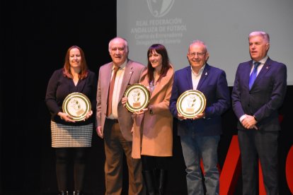 Vícar recibió la distinción del fútbol almeriense.