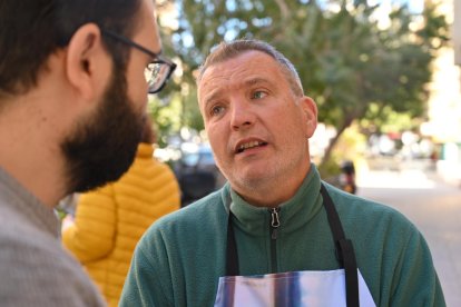Celebración en la administración de la calle Pérez Galdós, 14, en Almería.