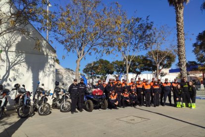 Protección Civil y Policía velaron por la seguridad.