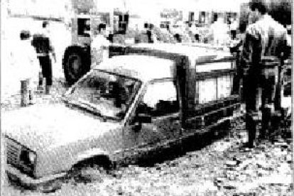 Los vehículos fueron arrastrados.