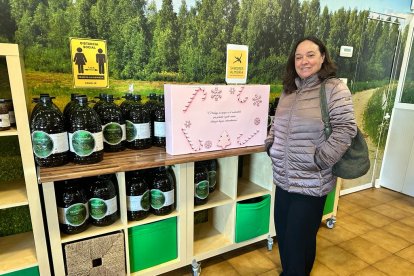 María Noel Sánchez Álvarez, ganadora de la cesta en Almazara de Laujar.