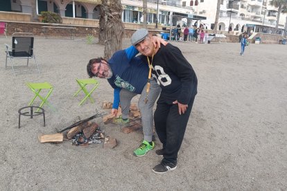Utrera y su hijo: dos generaciones de una familia de tradición moraguera.