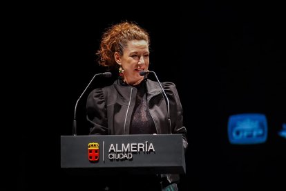 La actriz Eva Almaya participó en la gala. 