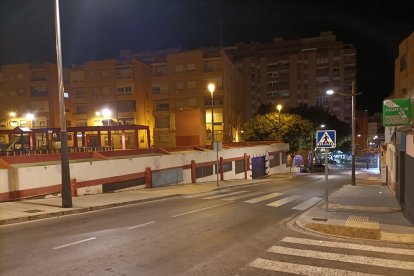 Bajando hacia la calle Granada desde el Ambulatorio.