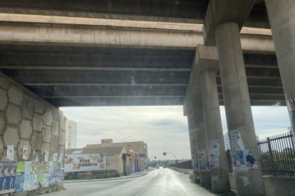 Imagen del puente de Los Molinos captada este sábado.