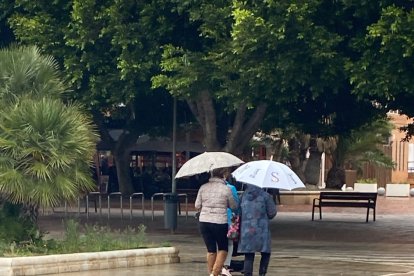 Lluvia de nuevo en la ciudad.