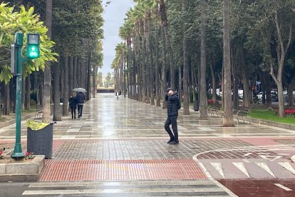 Lluvia de nuevo en la ciudad.