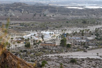 Los nuevos decorados que se están construyendo en El Chorrillo.