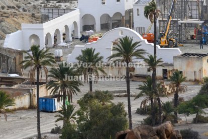 Los nuevos decorados que se están construyendo en El Chorrillo.
