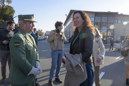 José Agustín Carreras Postigo, general jefe de la Brigada de La Legión, y María del Mar Vázquez, alcaldesa de Almería.