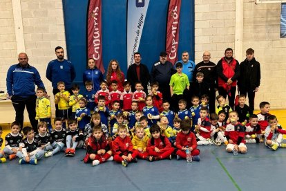 Los protagonistas de la concentración en Níjar.