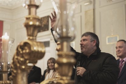 Imagen de Jorge D. Cazorla del acto de presentación del Rosario del Mar.