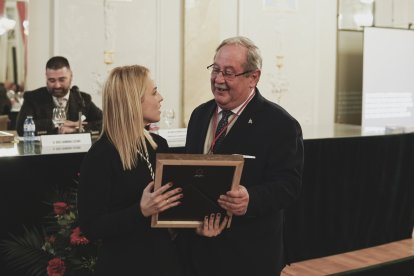 Imagen de Jorge D. Cazorla del acto de presentación del Rosario del Mar.