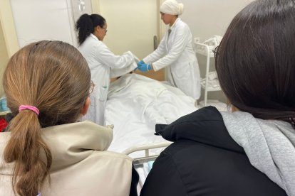 Desarrollo de las II Jornadas Mira la FP en el IES Santo Domingo.