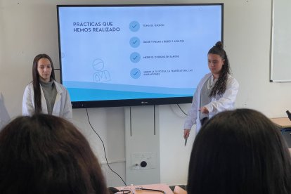 Desarrollo de las II Jornadas Mira la FP en el IES Santo Domingo.