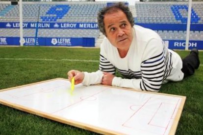 Dando clase en la Nova Creu Alta de Sabadell.