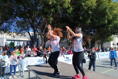 Animación previa al comienzo de la carrera.